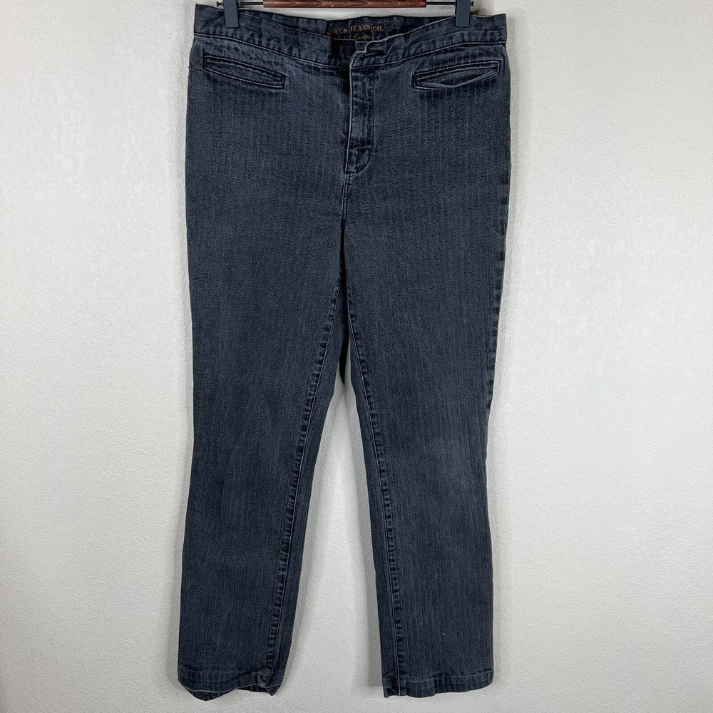 Ralph Lauren Jeans Co. Women's Straight Leg Denim Jeans High Rise Blue‎ Size 10